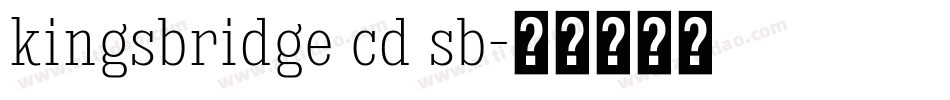 kingsbridge cd sb字体转换